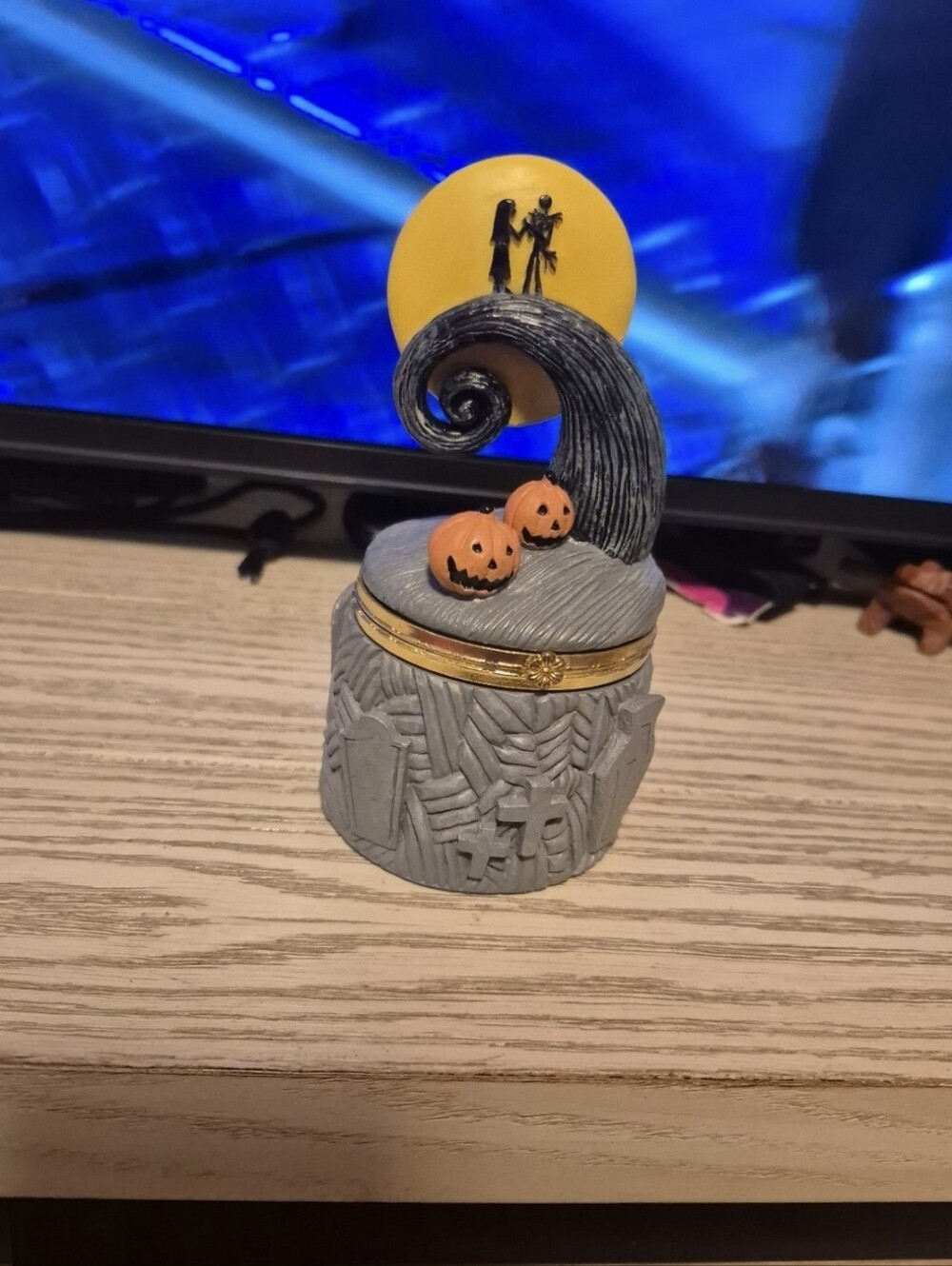 Nightmare Before Christmas Jack Skellington Halloween Trinket Box